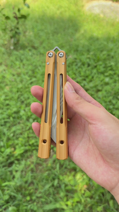 Banshu Orca V2 Balisong Clone 7075 Aluminum Handle