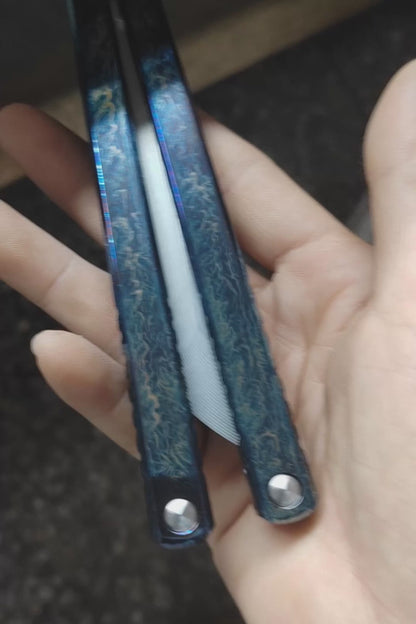 Baliplus Gaboon Balisong Clone Titanium Handle