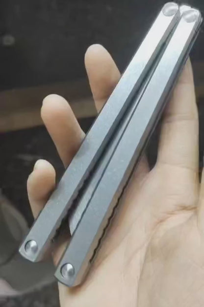 Baliplus Gaboon Balisong Clone Titanium Handle
