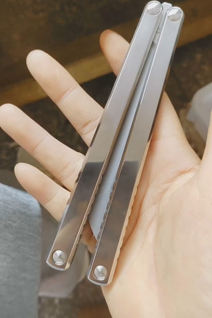 Baliplus Gaboon Balisong Clone Titanium Handle