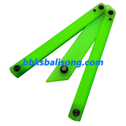 Yuppie Luminous Fluorescent Plastic Balisong