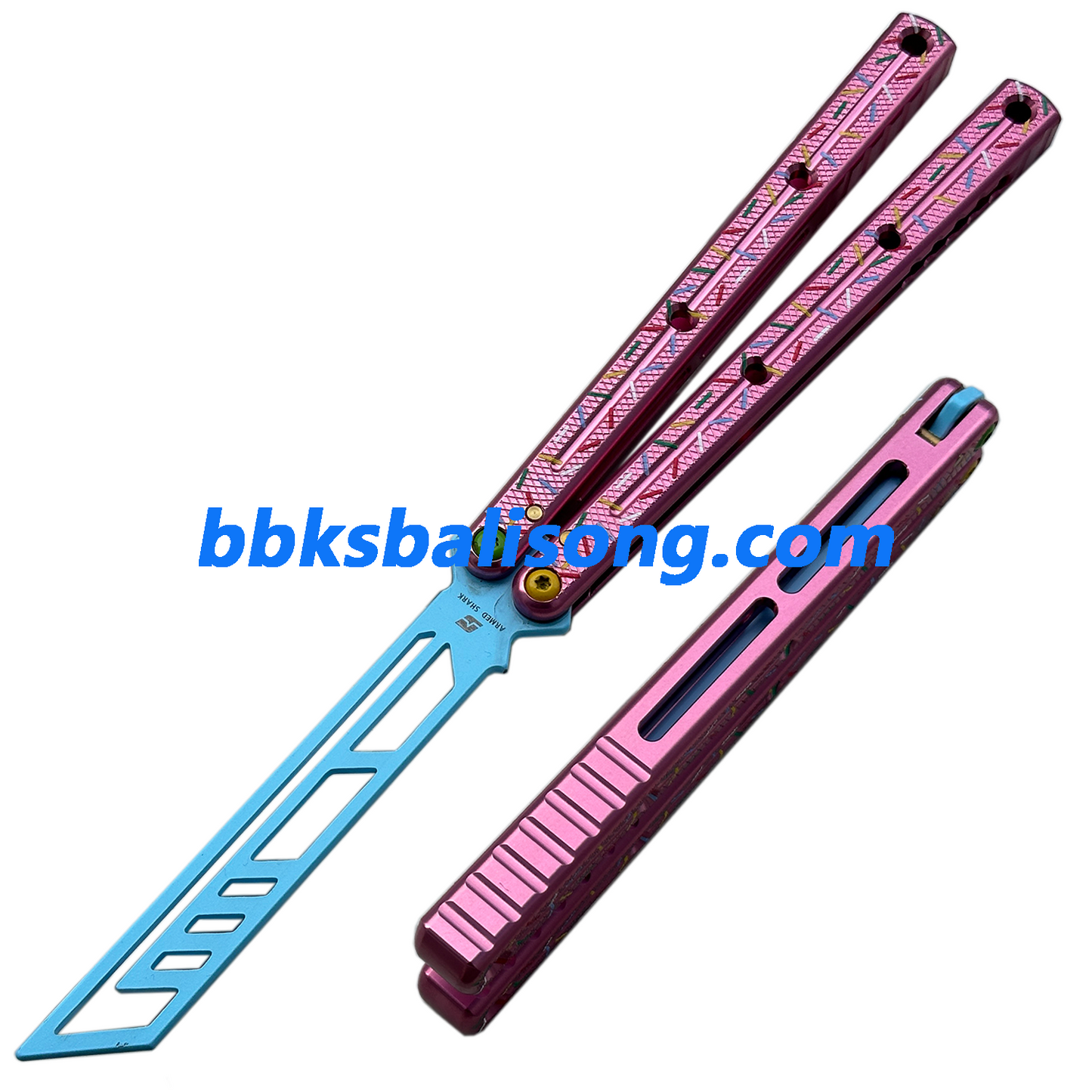 ARMED SHARK Kraken V3 Balisong Clone (Double-Slot Speed Channel Version) 7075 Aluminum