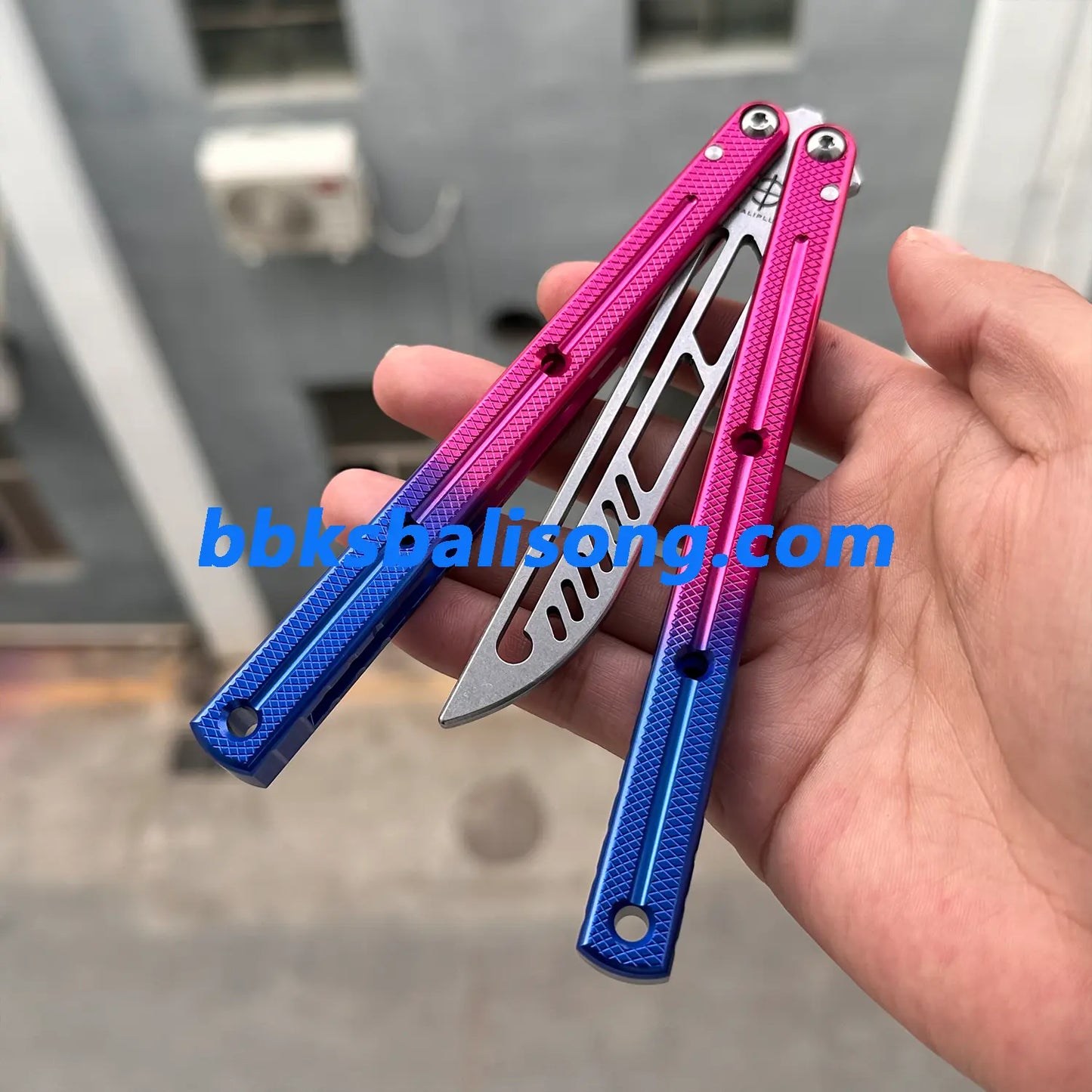 Baliplus Speed Channel Krake Raken (Kraken) V3 Balisong Trainer Clone Glossy Handle BBKSbalisong