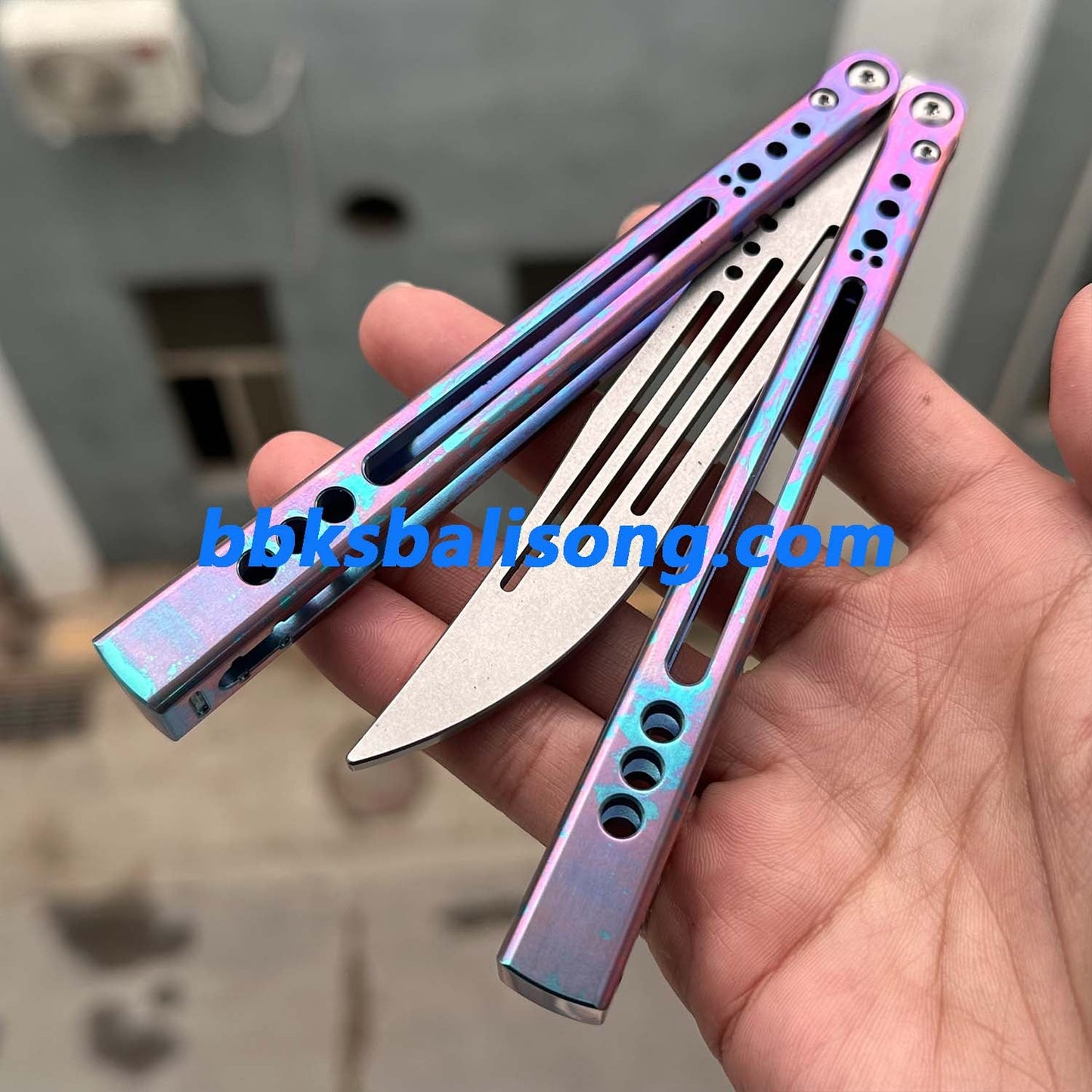 Theone Gale Balisong Clone Titanium Handle