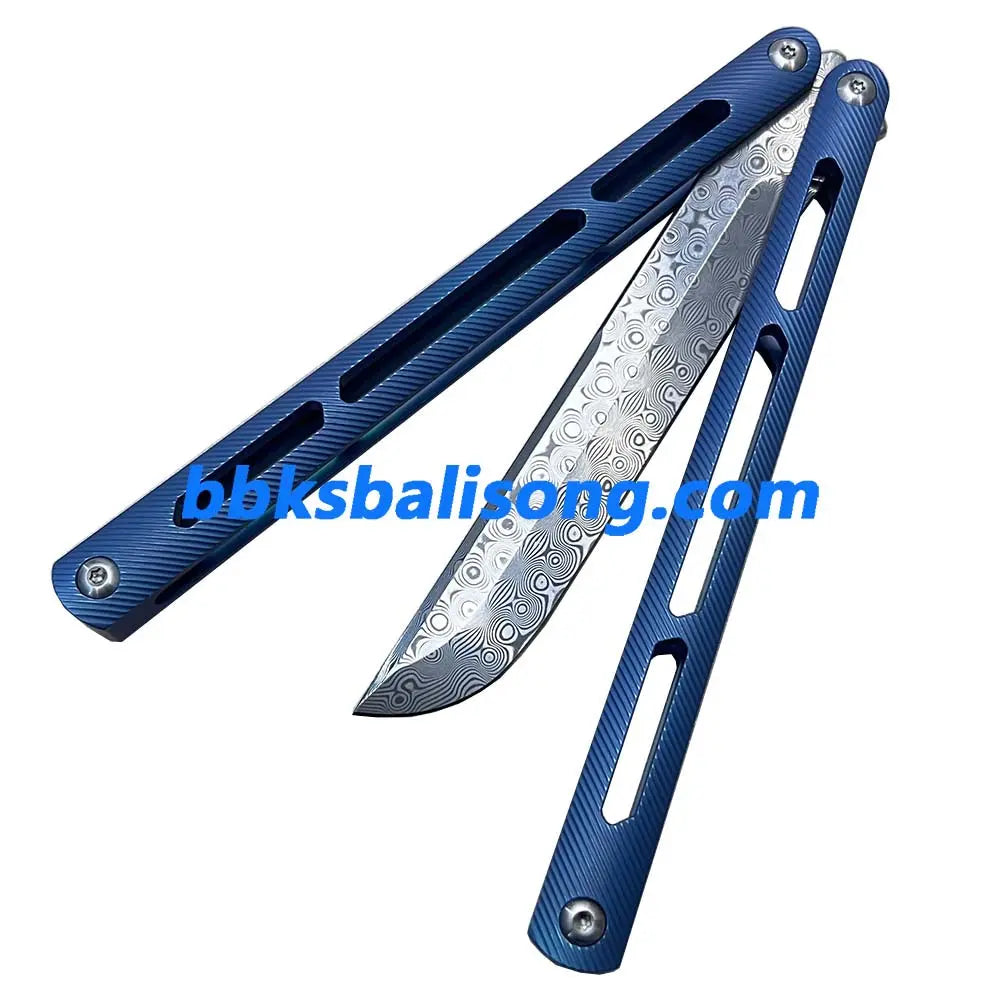 Theone Tsunami Balisong Clone Titanium Channel Handle BBKSbalisong