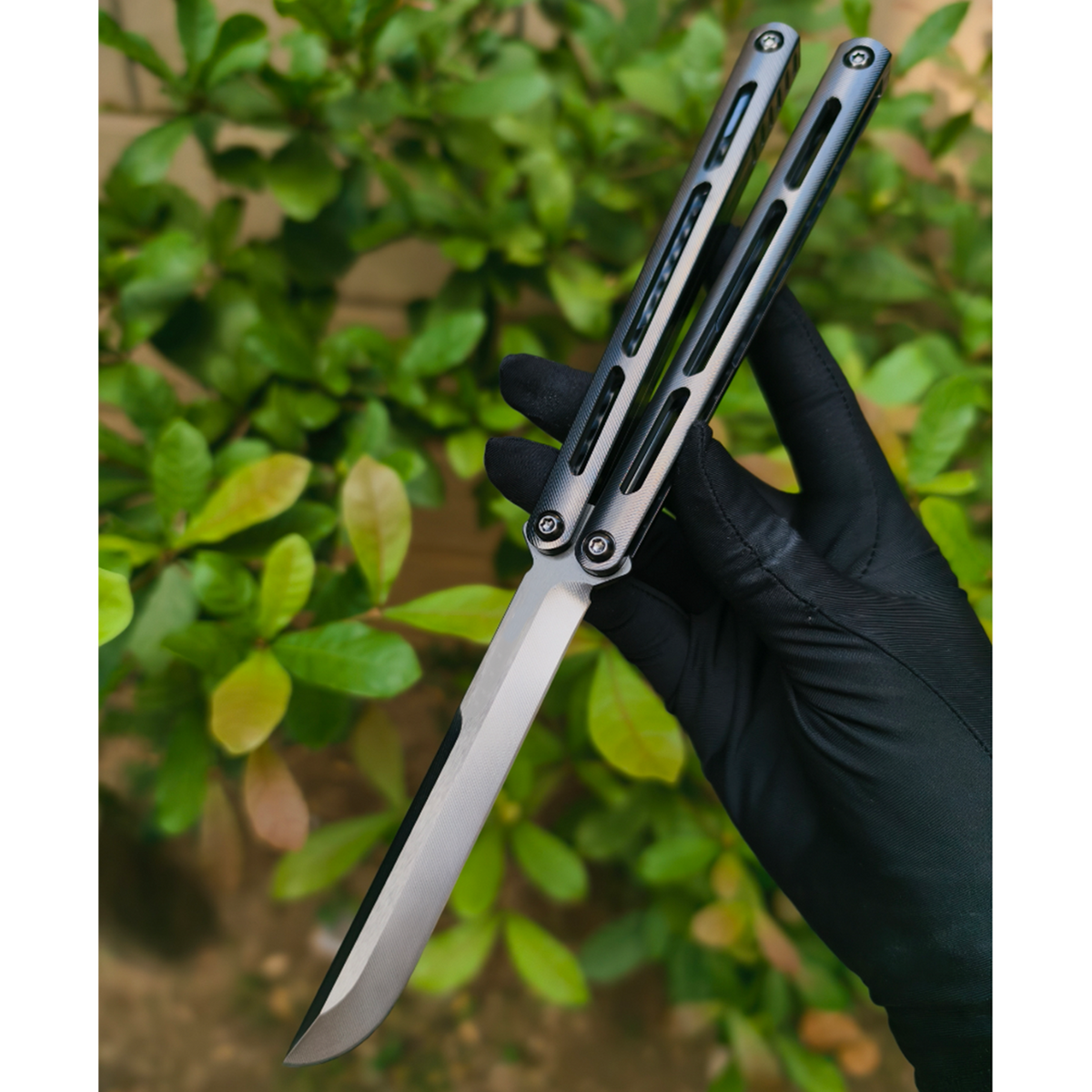 New Baliplus Tsunami V4 Balisong Clone Titanium Handle Bushings System