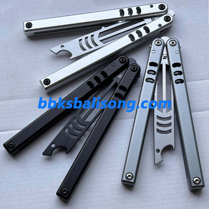 ARMED SHARK Mako V4.5 Clone Bottle Opener Balisong 6061 Aluminum