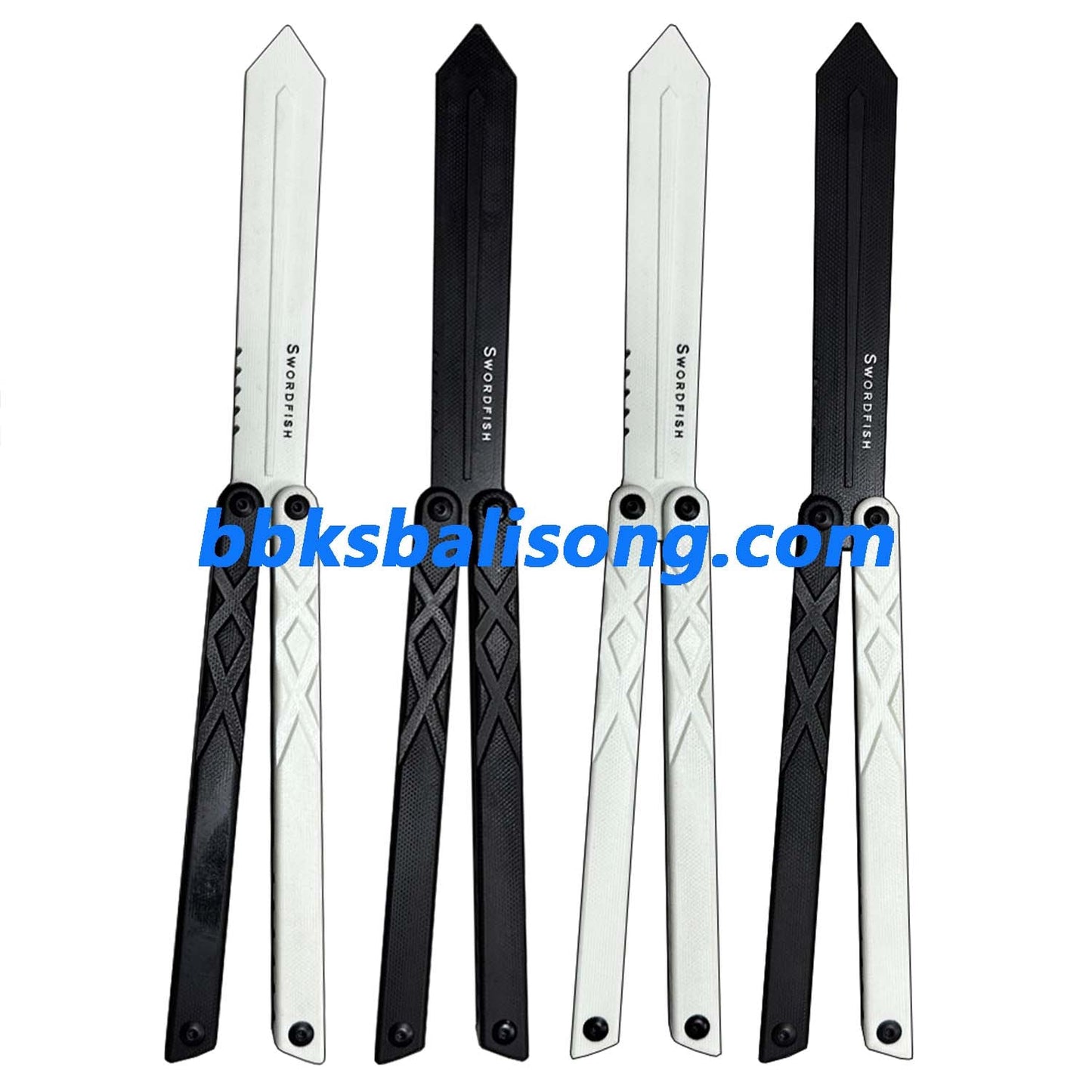 XDYY G10 Swordfish Balisong Clone G10 handle G10 blade Bushing System