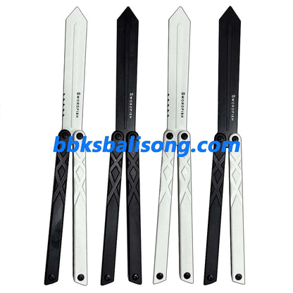 XDYY G10 Swordfish Balisong Clone G10 handle G10 blade Bushing System