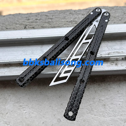 ARMED SHARK Krake Raken (Kraken) V3 Balisong Clone 7075 Aluminum Handle BBKSbalisong