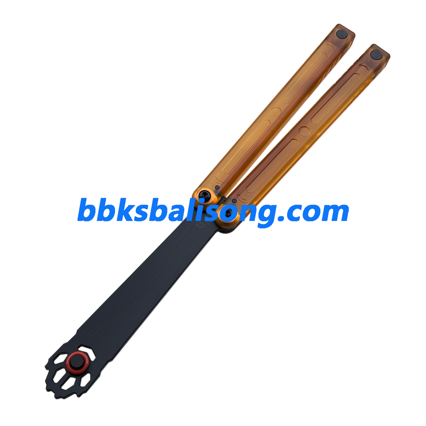 ARMED SHARK Squiddy-WH Balisong Trainer Clone CNC Acetal Material Bushings System