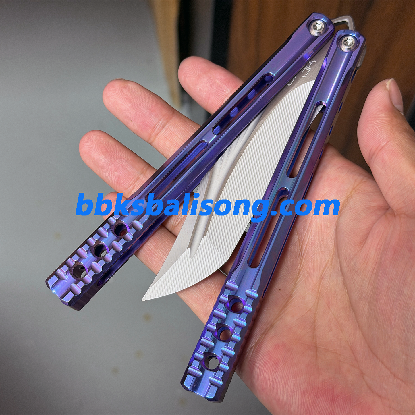 Baliplus Orca V1.5 Balisong Clone Titanium Handle Bushings System