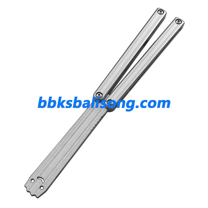 New Yuppie Squiddy-AL Balisong Clone 7075 Aluminum Glossy Handle