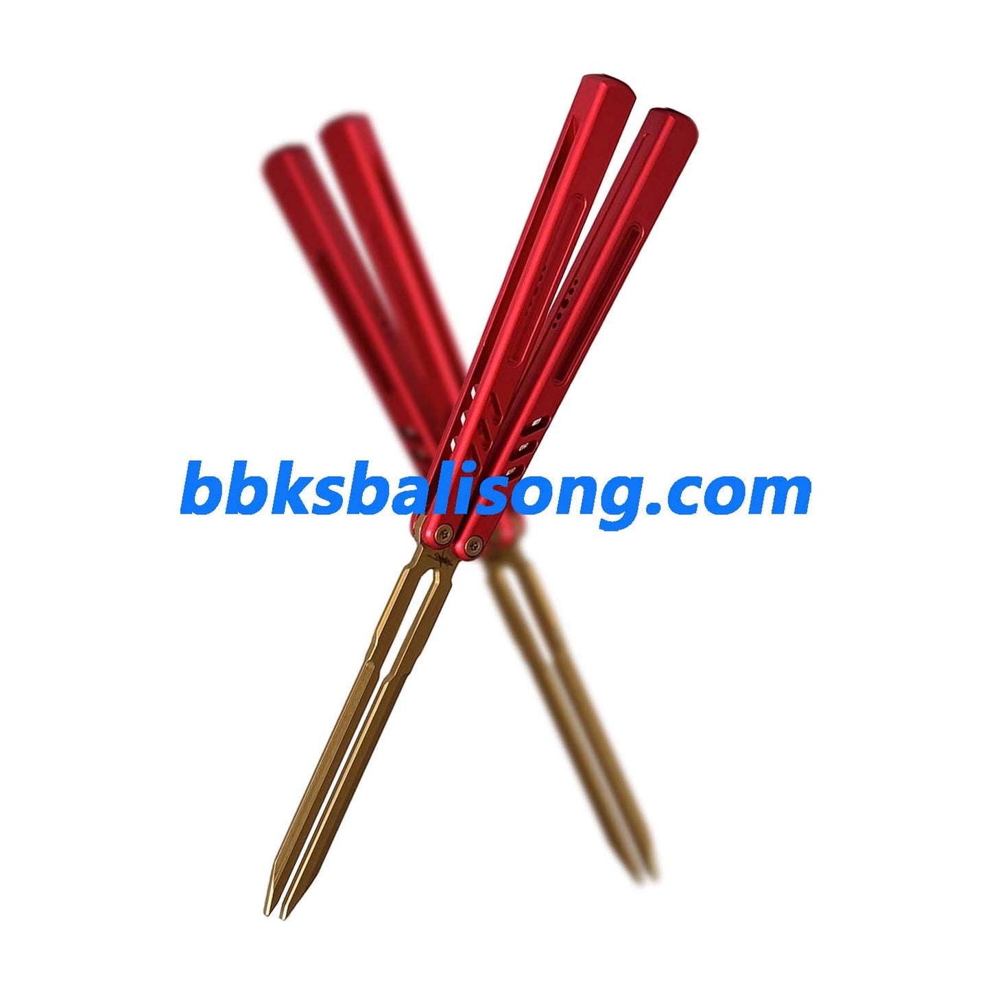 Banshu 8801 Balisong Tuning Fork Blade 7075 Aluminum Handle Bushings System