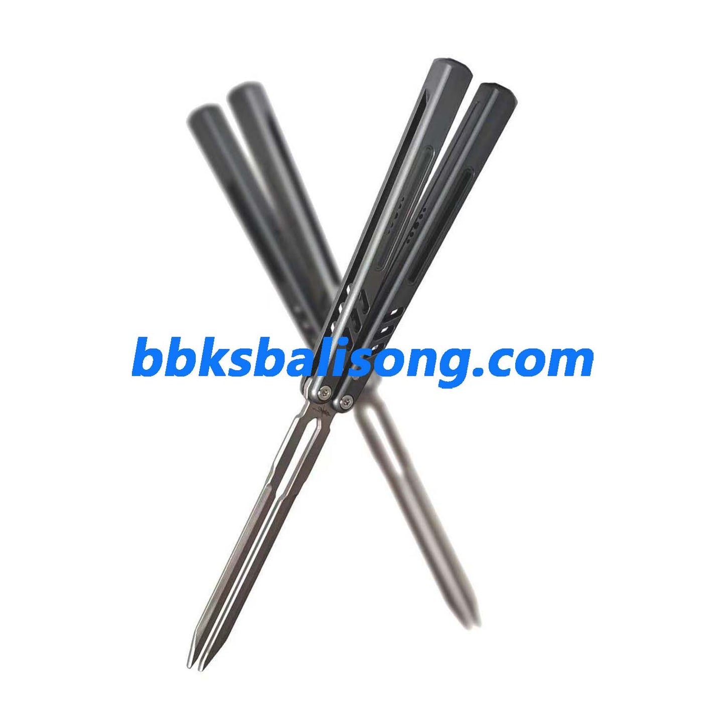 Banshu 8801 Balisong Tuning Fork Blade 7075 Aluminum Handle Bushings System