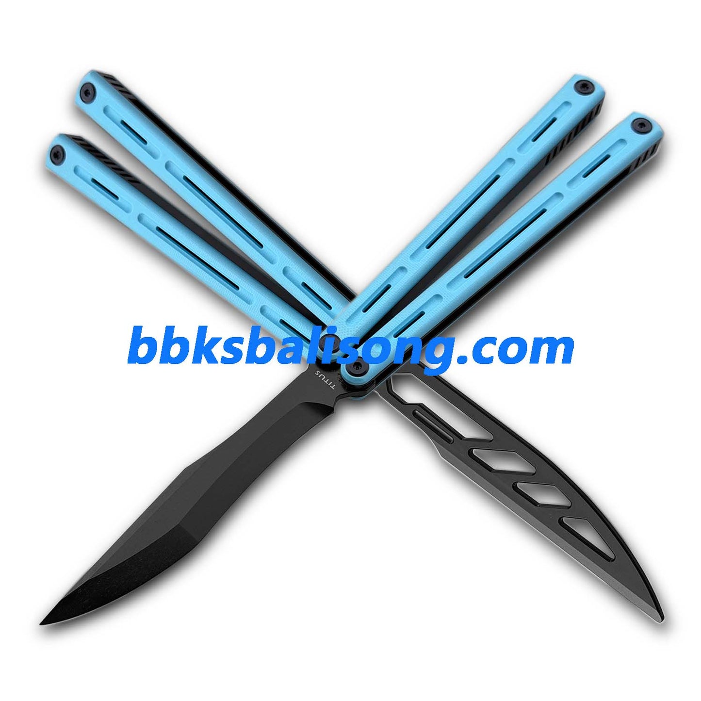 Titus Egrets Original Balisong Live Blade G10+7075 Aluminum Handle