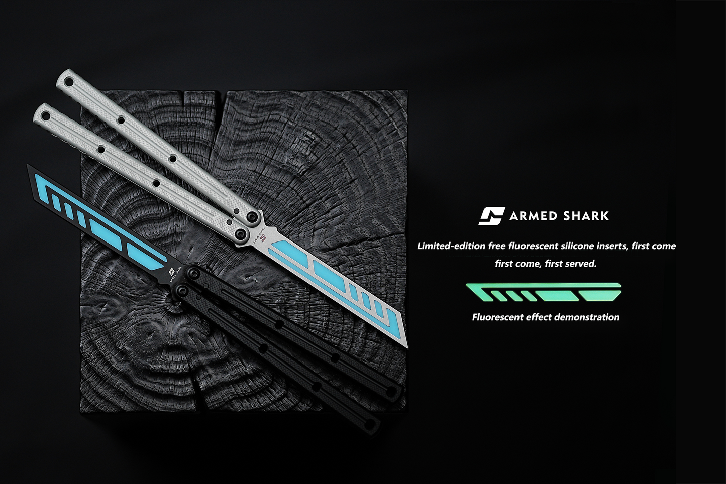 ARMED SHARK Kraken V3 Balisong Clone 7075 Aluminum(Sandblasted Handle)