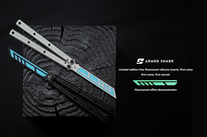 ARMED SHARK Kraken V3 Balisong Clone 7075 Aluminum(Sandblasted Handle)