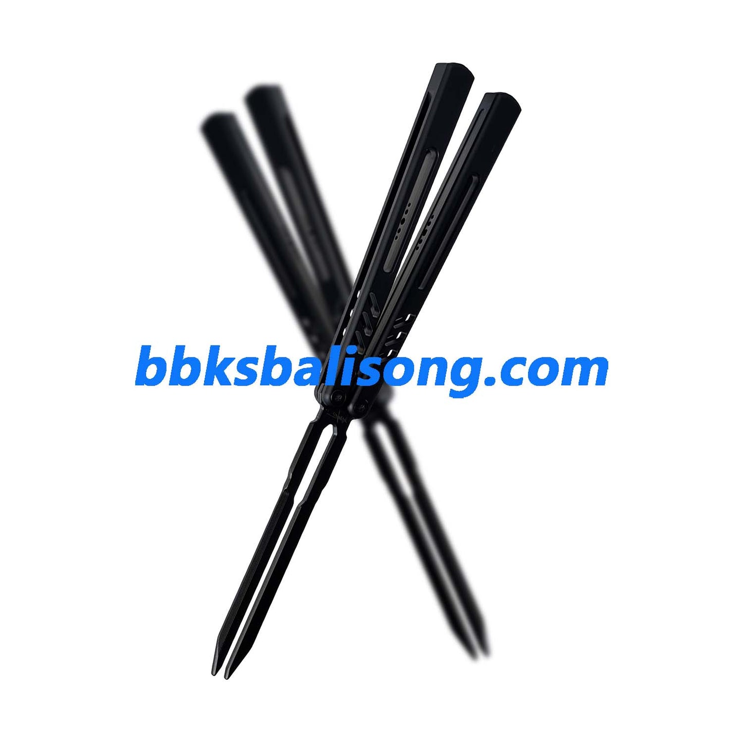 Banshu 8801 Balisong Tuning Fork Blade 7075 Aluminum Handle Bushings System