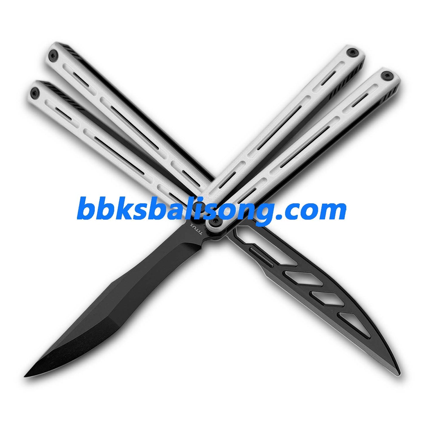 Titus Egrets Original Balisong Live Blade G10+7075 Aluminum Handle