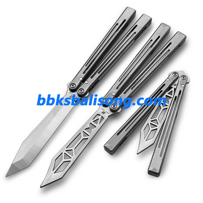 ARMED SHARK Gold Dust Replicant Balisong Clone Titanium Handle