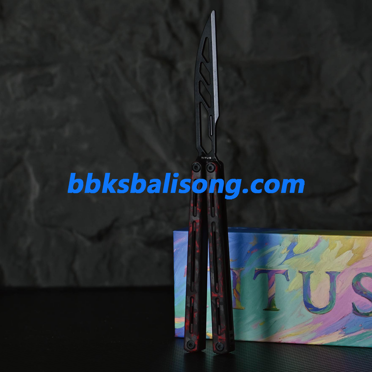 Titus Egrets Original Balisong Trainer G10+7075 Aluminum Handle