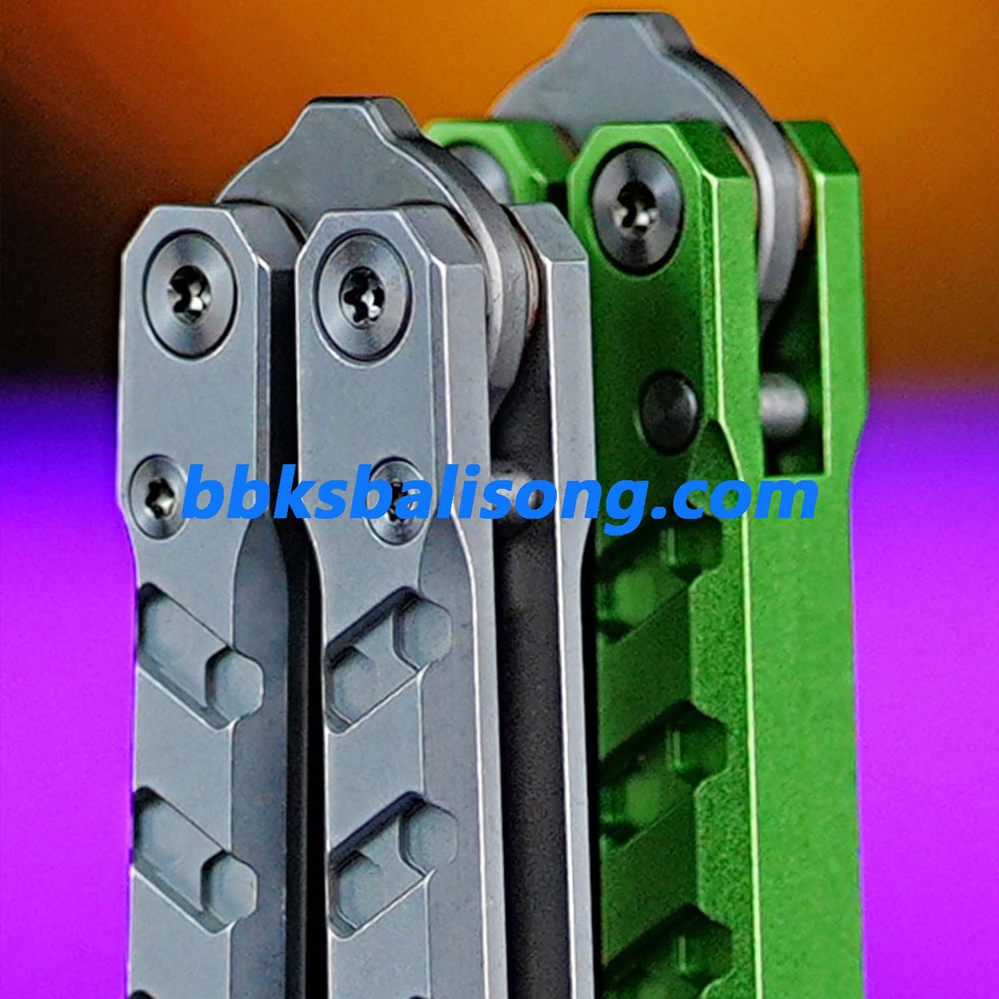 ARMED SHARK E-Volve Hex Balisong Clone 7075 Aluminum Handle