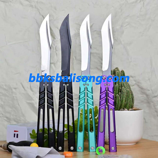 Titus CHAB Channel Alpha Beast V3 Balisong Clone 7075 Aluminum Handle