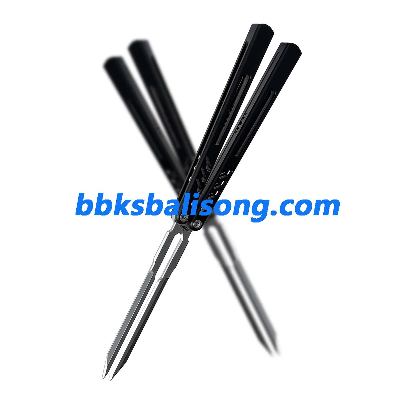 Banshu 8801 Balisong Tuning Fork Blade 7075 Aluminum Handle Bushings System