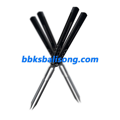 Banshu 8801 Balisong Tuning Fork Blade 7075 Aluminum Handle Bushings System