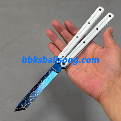 Cold Blade Krake Raken(Kraken) V3  Balisong Clone 7075 Aluminum Ceramic Coating Handle