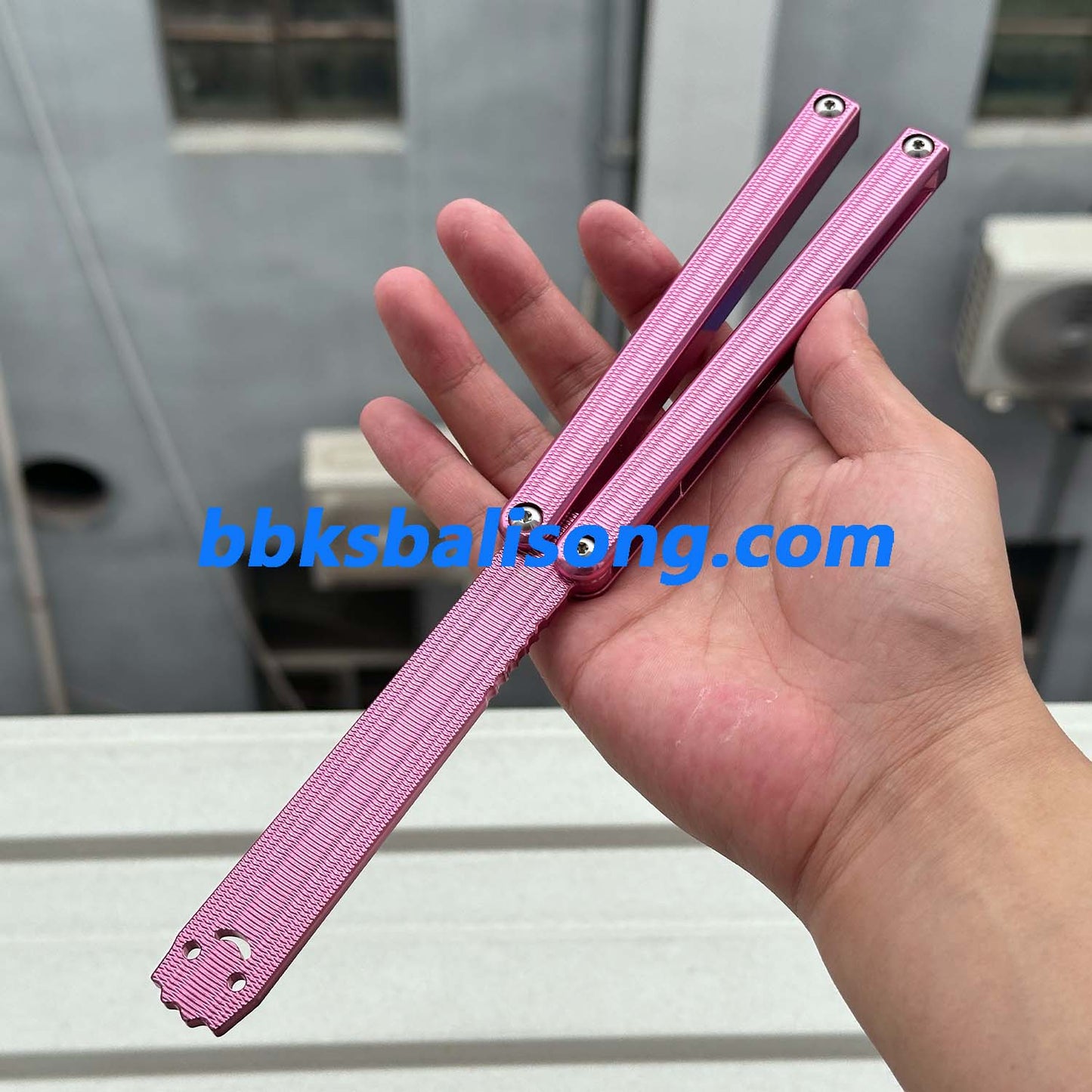 New Yuppie Squiddy-AL Balisong Clone 7075 Aluminum Glossy Handle