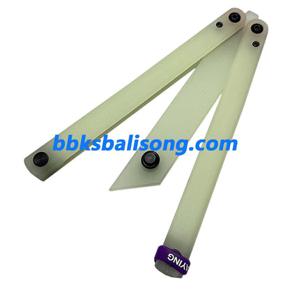 Yuppie Luminous Fluorescent Plastic Balisong