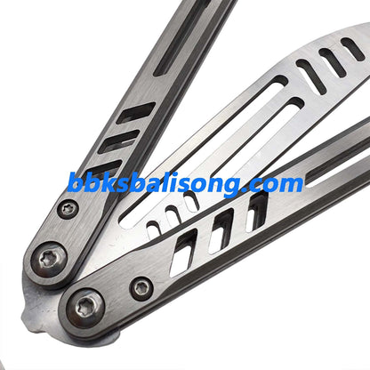 Theone Barebones Balisong Clone Stainless Steel Handle